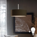 Eglo - Lampadario a sospensione LED su cavo TUNJA 1xE27/60W/230V marrone