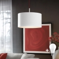 Eglo - Lampadario a sospensione LED TUNJA 1xE27/60W/230V bianco