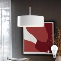Eglo - Lampadario a sospensione LED TUNJA 1xE27/60W/230V bianco