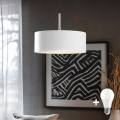 Eglo - Lampadario a sospensione LED TUNJA 1xE27/60W/230V bianco