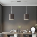 Eglo - Lampadario a sospensione LED TUNJA 2xE27/60W/230V marrone