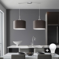 Eglo - Lampadario a sospensione LED TUNJA 2xE27/60W/230V marrone