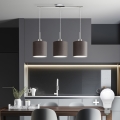 Eglo - Lampadario a sospensione LED TUNJA 3xE27/60W/230V marrone