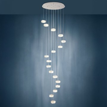 Eglo - Lampadario di cristallo LED dimmerabile su filo CORLIANO 17xLED/4,5W/230V