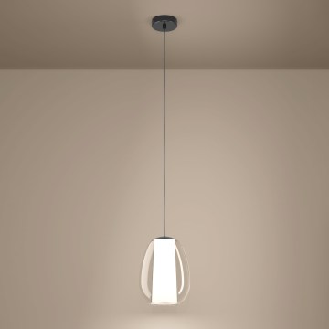 Eglo - Lampadario dimmerabile a cavo LED/7W/230V + LED/1,6W 2200-6500K nero cromato