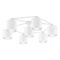 Eglo - Lampadario fisso 7xE27/40W/230V bianco