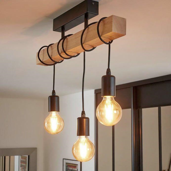 Eglo - Lampadario fisso TOWNSHEND 3xE27/60W/230V