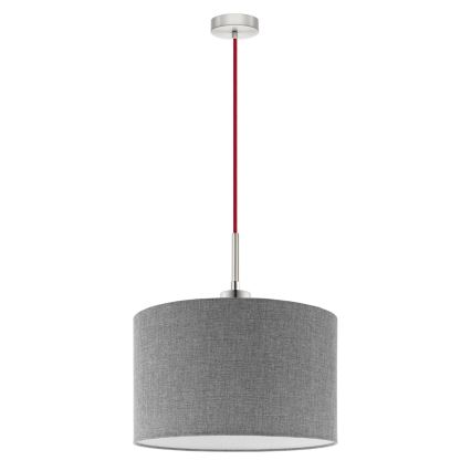 Eglo - Lampadario LED a cavo TUNJA 1xE27/60W/230V grigio
