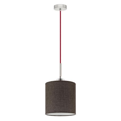 Eglo - Lampadario a sospensione LED su cavo TUNJA 1xE27/60W/230V marrone