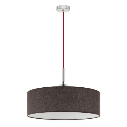 Eglo - Lampadario a sospensione LED su cavo TUNJA 1xE27/60W/230V marrone