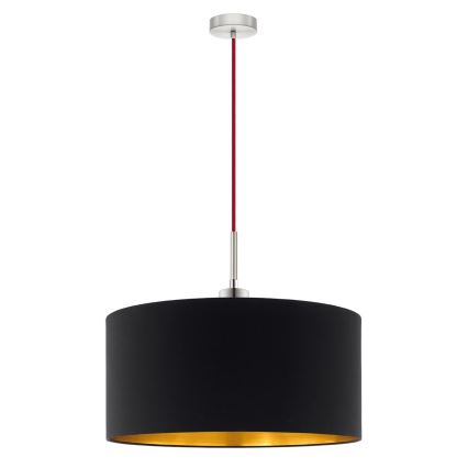 Eglo - Lampadario a sospensione LED TUNJA 1xE27/60W/230V nero