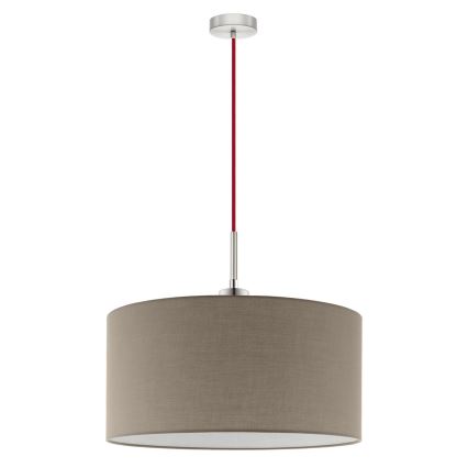 Eglo - Lampadario LED a cavo TUNJA 1xE27/60W/230V taupe