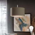 Eglo - Lampadario LED a cavo TUNJA 1xE27/60W/230V taupe