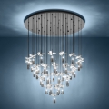 Eglo - Lampadario LED a sospensione con cavo 43xLED/2,1W/230V 2200/3000/4000K cromo lucido