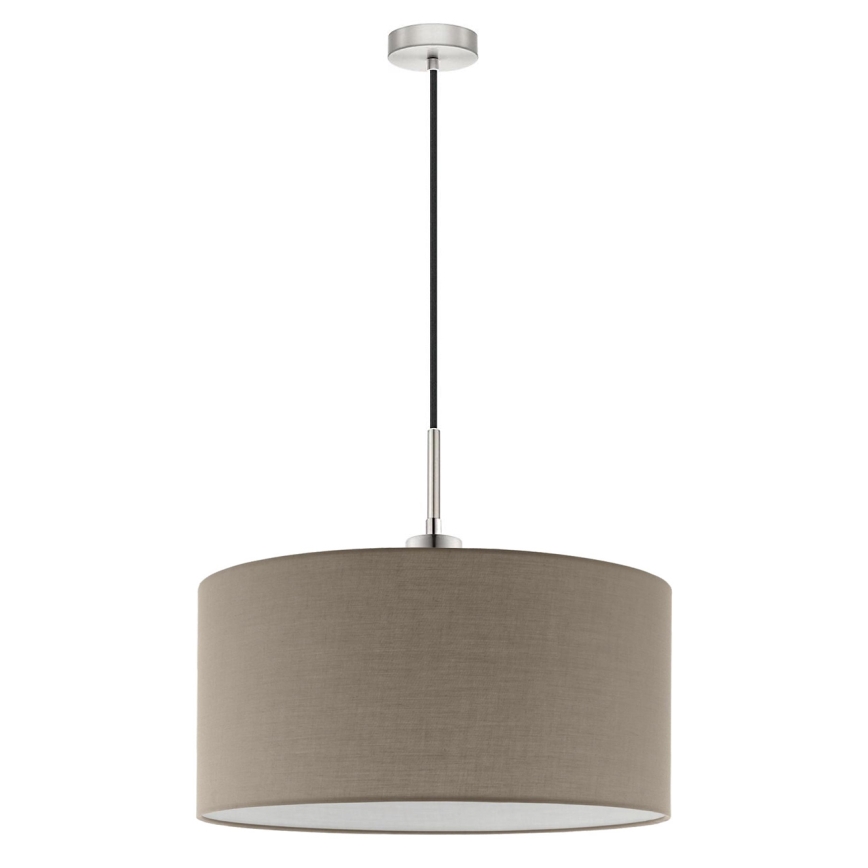 Eglo - Lampadario LED a sospensione con cavo TUNJA 1xE27/60W/230V taupe