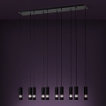 Eglo - Lampadario LED a sospensione con filo 10xGU10/4,6W/230V nero