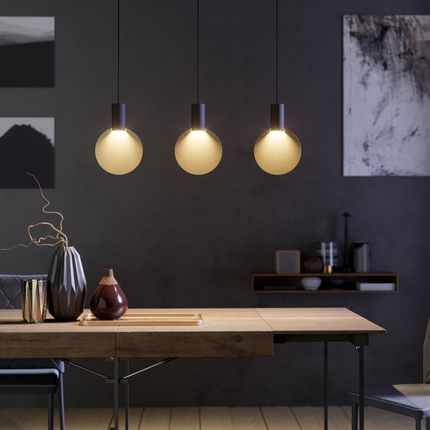Eglo - Lampadario LED a sospensione con filo 3xGU10/4,5W/230V 3000K