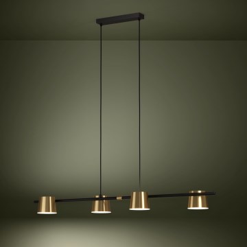 Eglo - Lampadario LED a sospensione con filo 4xGU10/4,6W/230V 3000K oro