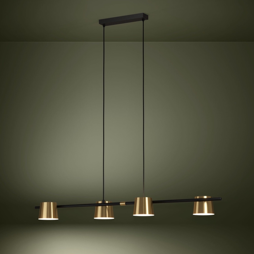 Eglo - Lampadario LED a sospensione con filo 4xGU10/4,6W/230V 3000K oro