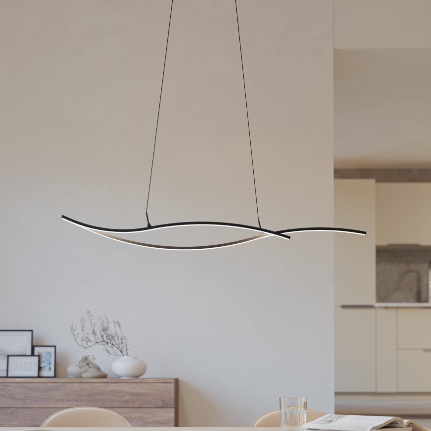 Eglo - Lampadario LED a sospensione con filo LED/20W/230V 4000K nero