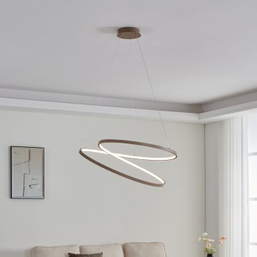 Eglo - Lampadario LED a sospensione con filo LED/42W/230V 3000K beige