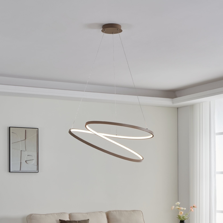 Eglo - Lampadario LED a sospensione con filo LED/42W/230V 3000K beige