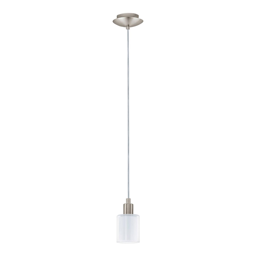Eglo - Lampadario LED a sospensione con filo MY CHOICE 1xE14/4W/230V  cromo opaco/bianco