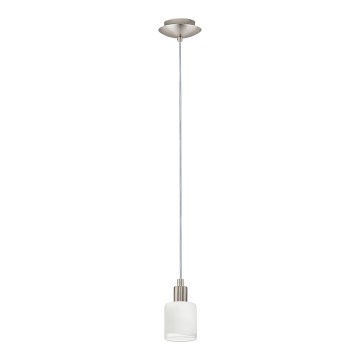 Eglo - Lampadario LED a sospensione con filo MY CHOICE 1xE14/4W/230V cromo opaco/bianco