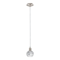 Eglo - Lampadario LED a sospensione con filo MY CHOICE 1xE14/4W/230V cromo opaco/bianco/nero