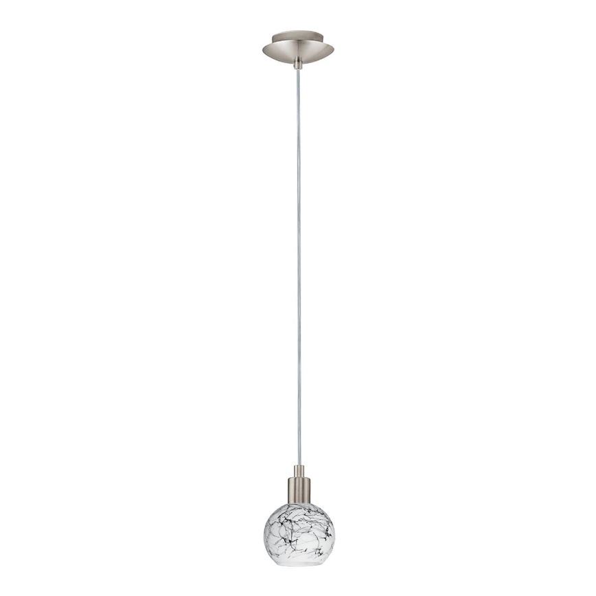 Eglo - Lampadario LED a sospensione con filo MY CHOICE 1xE14/4W/230V cromo opaco/bianco/nero