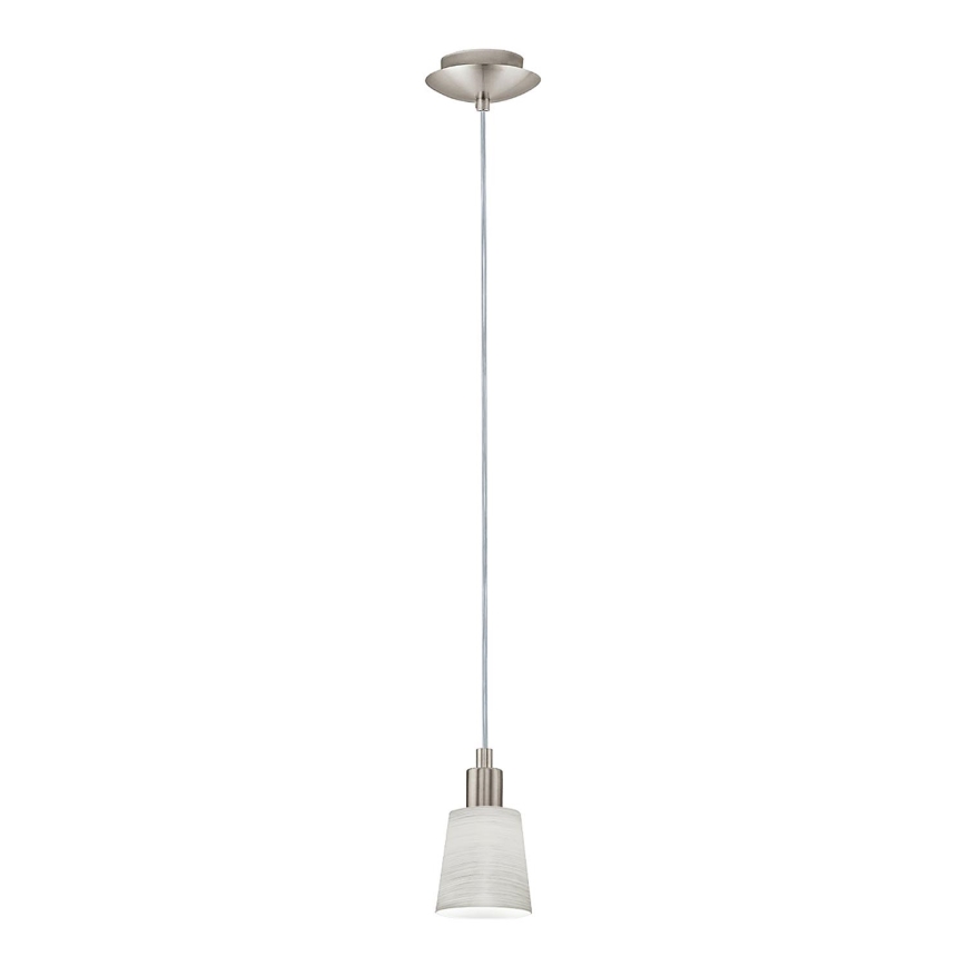 Eglo - Lampadario LED a sospensione con filo MY CHOICE 1xE14/4W/230V  cromo opaco/color crema