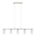 Eglo - Lampadario LED a sospensione con filo MY CHOICE 5xE14/4W/230V cromo opaco/bianco