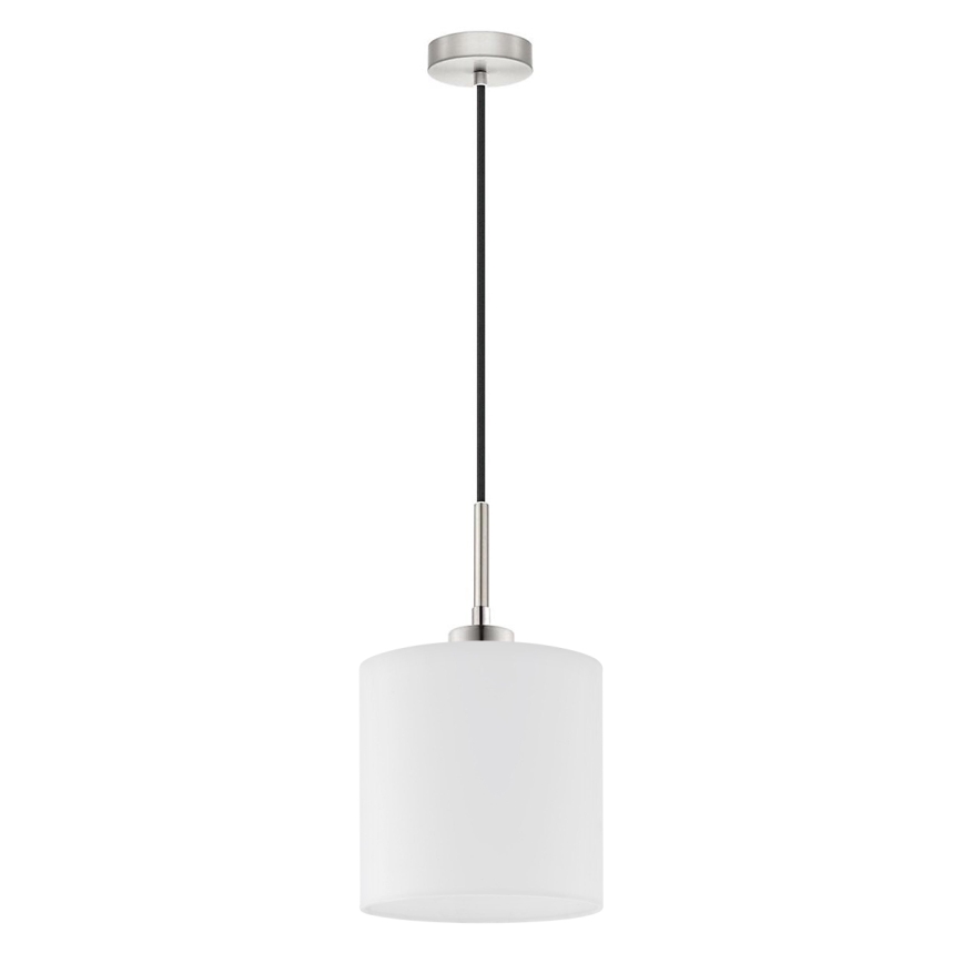 Eglo - Lampadario LED a sospensione con filo TUNJA 1xE27/60W/230V bianco