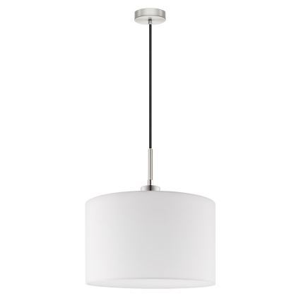 Eglo - Lampadario LED a sospensione con filo TUNJA 1xE27/60W/230V bianco
