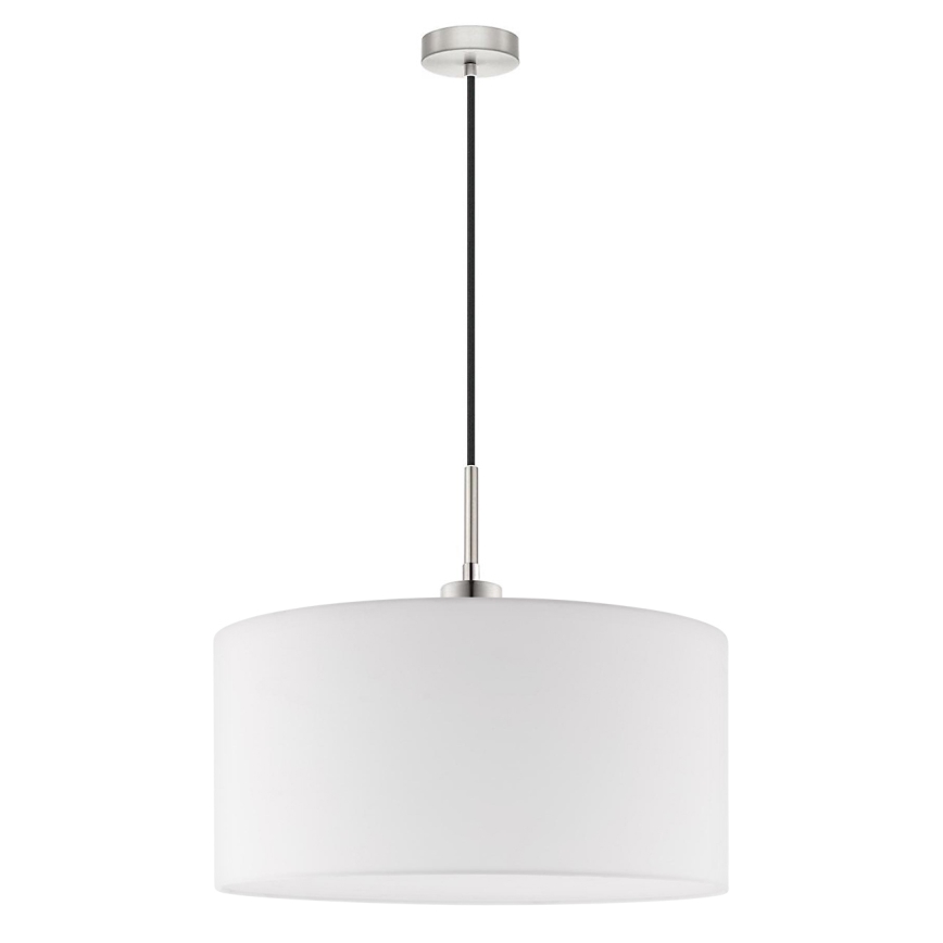 Eglo - Lampadario LED a sospensione con filo TUNJA 1xE27/60W/230V bianco