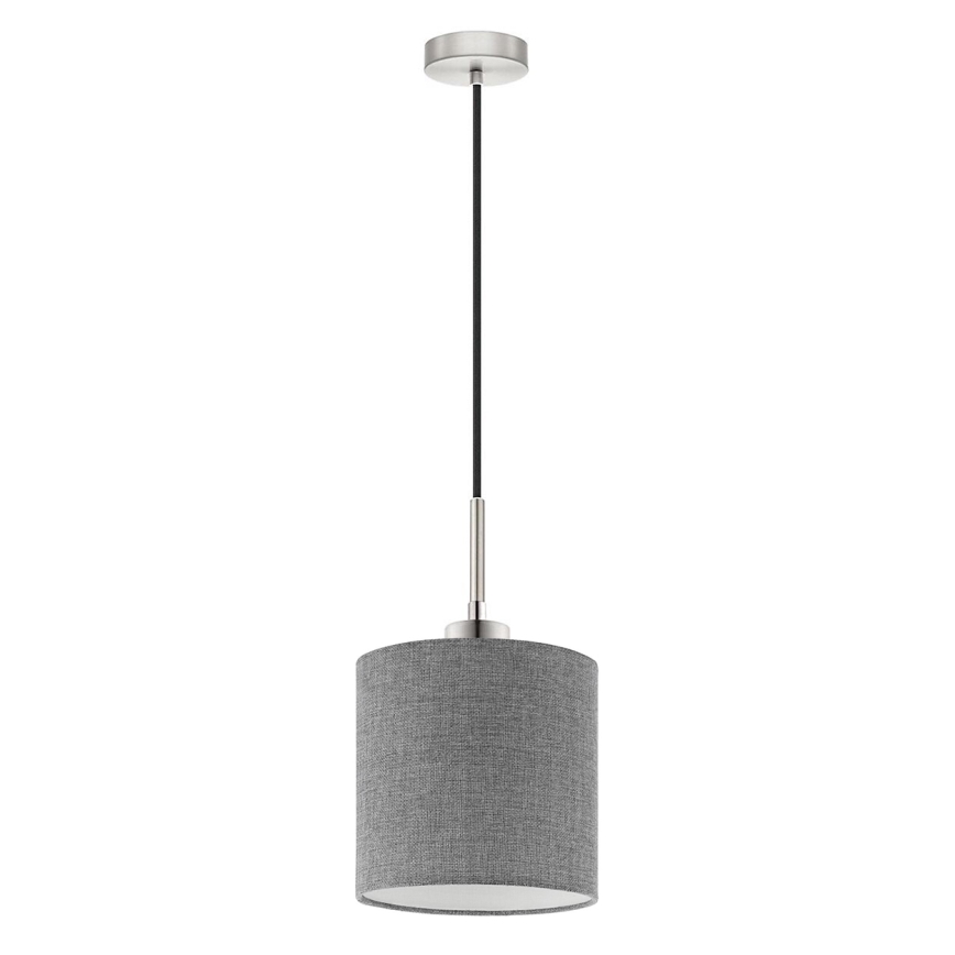 Eglo - Lampadario LED a sospensione con filo TUNJA 1xE27/60W/230V grigio