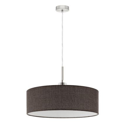 Eglo - Lampadario LED a sospensione con filo TUNJA 1xE27/60W/230V marrone