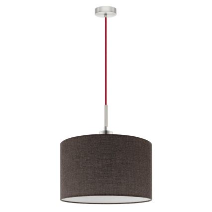 Eglo - Lampadario LED a sospensione con filo TUNJA 1xE27/60W/230V marrone