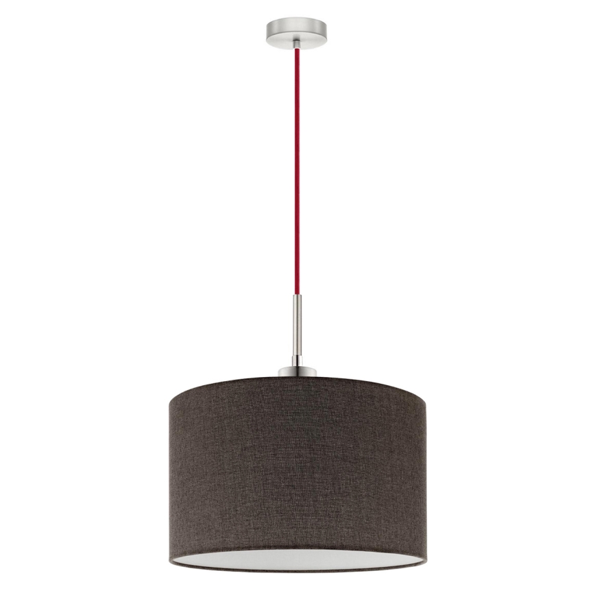 Eglo - Lampadario LED a sospensione con filo TUNJA 1xE27/60W/230V marrone
