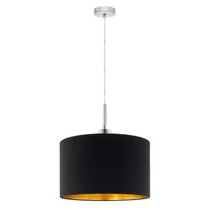 Eglo - Lampadario LED a sospensione con filo TUNJA 1xE27/60W/230V nero