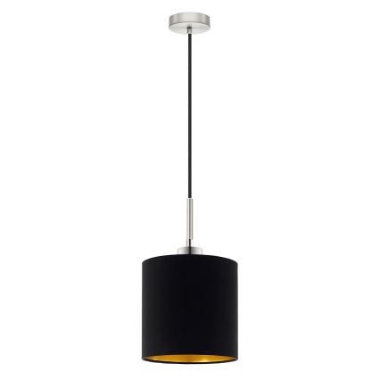 Eglo - Lampadario LED a sospensione con filo TUNJA 1xE27/60W/230V nero
