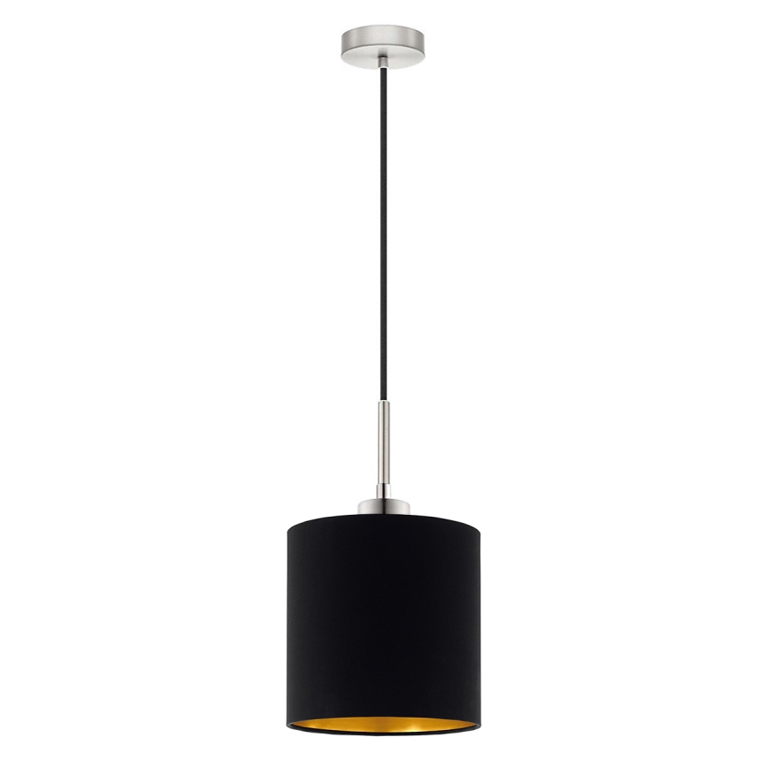 Eglo - Lampadario LED a sospensione con filo TUNJA 1xE27/60W/230V nero