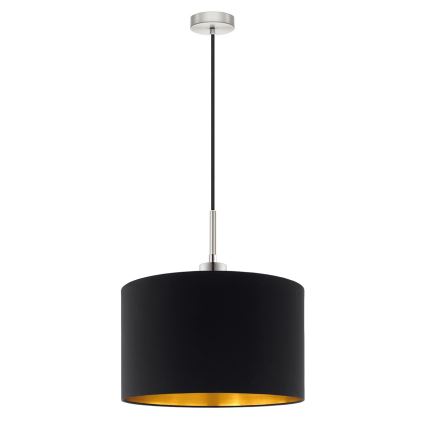 Eglo - Lampadario LED a sospensione con filo TUNJA 1xE27/60W/230V nero