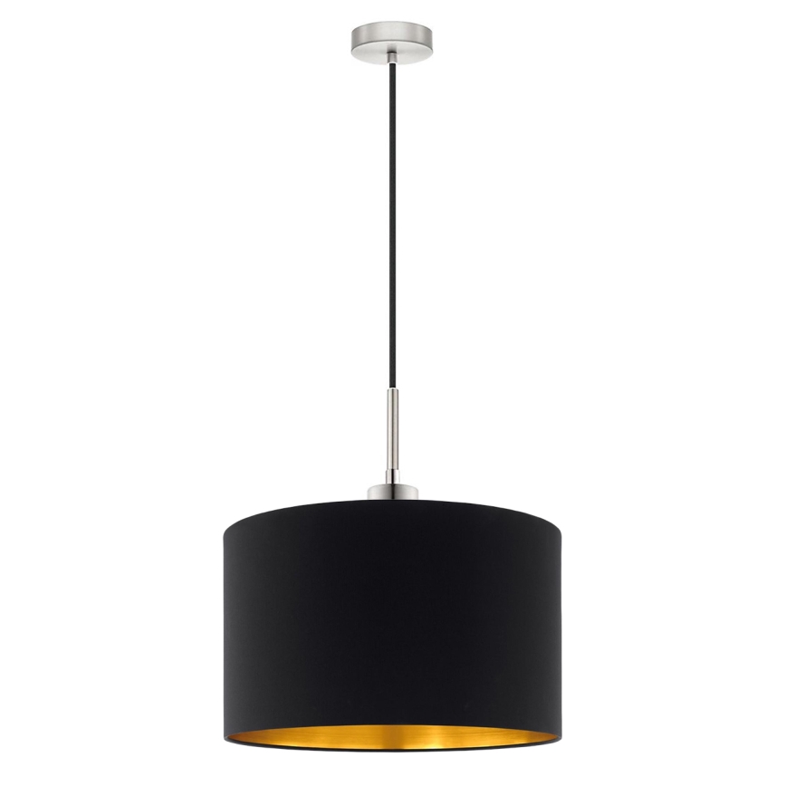 Eglo - Lampadario LED a sospensione con filo TUNJA 1xE27/60W/230V nero