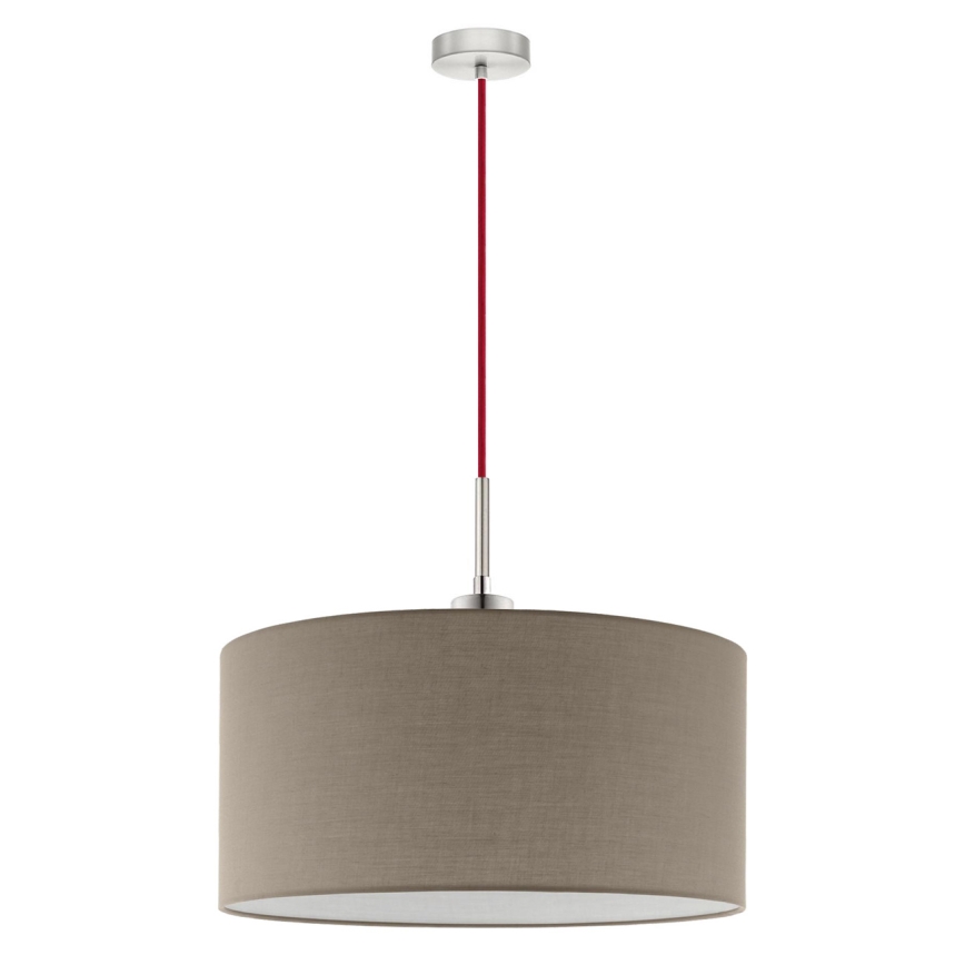Eglo - Lampadario LED a sospensione con filo TUNJA 1xE27/60W/230V taupe