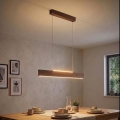 Eglo - Lampadario LED a sospensione su cavo LED/17W/230V + LED/4,2W, finitura noce