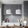 Eglo - Lampadario LED a sospensione TUNJA 2xE27/60W/230V bianco