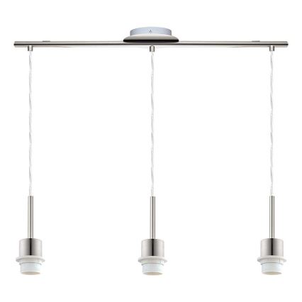 Eglo - Lampadario LED a sospensione TUNJA 3xE27/60W/230V crema