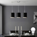 Eglo - Lampadario LED a sospensione TUNJA 3xE27/60W/230V nero