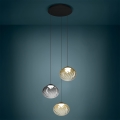 Eglo - Lampadario LED dimmerabile a sospensione con cavo 3xLED/5,8W/230V 2200-6500K nero/beige/fumé + telecomando